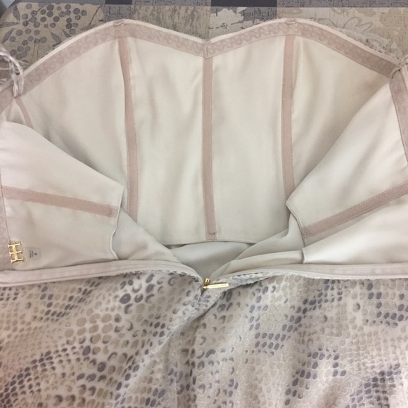 Haute Hippee strapless cream print top - Picture 6 of 8